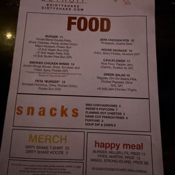Dirty Shake - Menu - Burgers Near Me - Detroit, Michigan Dirty Shake - Menu - Burgers Near Me - Detroit, Michigan