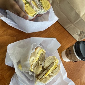 Bagel Doctor - Chicken salad bagel, sausage egg bagel, hot chocolate - Bagels Near Me - Jericho, New York Bagel Doctor - Chicken salad bagel, sausage egg bagel, hot chocolate - Bagels Near Me - Jericho, New York