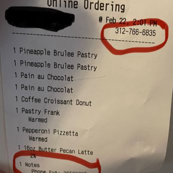 Paris Baguette - Uber Eats # clearly was there even on receipt for them to call to reach me about the issue - Coffee & Tea Near Me - Hoboken, New Jersey Paris Baguette - Uber Eats # clearly was there even on receipt for them to call to reach me about the issue - Coffee & Tea Near Me - Hoboken, New Jersey