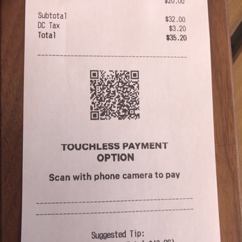 Mi Vida - Bill with touchless payment option - Mexican Near Me - Washington, DC, District of Columbia