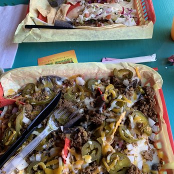Toucan Jim's - Beef nachos and fish tacos - American Near Me - Center Point, Texas