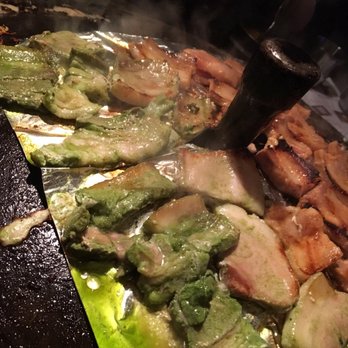 Honey Pig - Don't be afraid to try the green tea marinated pork! It's worth it! - Korean Near Me - Duluth, Georgia