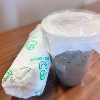 Binge Coffee House - Combination Banhmi; Hojicha w/ salted cream cheese. - Bubble Tea Near Me - San Francisco, California