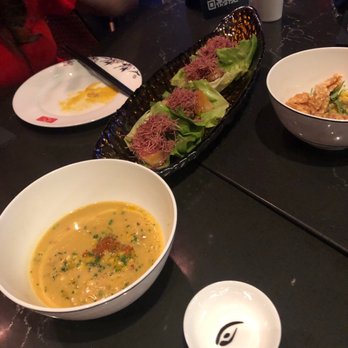 Fuhu - Miso corn bisque, cod miso lettuce tacos & Aji tuna ceviche - Asian Fusion Near Me - Las Vegas, Nevada