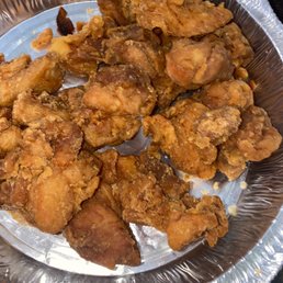 a plate of fried chicken a plate of fried chicken