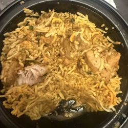 Bone chicken biryani