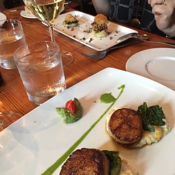 Bliss - Restaurant week Scallop main course (which had two scallops instead of their usual three) - New American Near Me - San Antonio, Texas