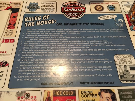 Menu photo 5 Southside Diner Whistler, BC