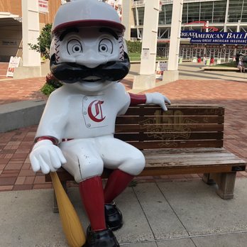 Mr. Redlegs Ballpark Bench - Public Art Near Me - Cincinnati, Ohio Mr. Redlegs Ballpark Bench - Public Art Near Me - Cincinnati, Ohio