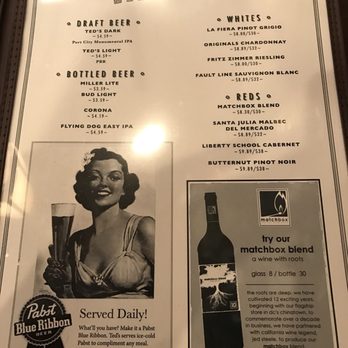 Ted's Bulletin Reston - Drink menu - Breakfast & Brunch Near Me - Reston, Virginia