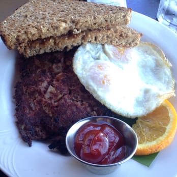 Kula Lodge & Restaurant - Corned beef hash with poached eggs and hash browns and toast! - Breakfast & Brunch Near Me - Kula, Hawaii
