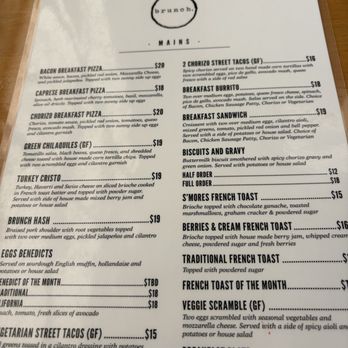 Brunch - Menu - Breakfast & Brunch Near Me - Paso Robles, California