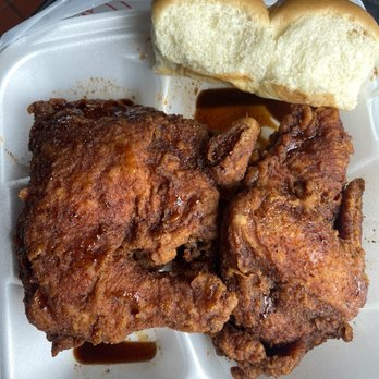 Slappy's Chicken - Half chicken dipped in sauce - Chicken Shop Near Me - Winston-Salem, North Carolina Slappy's Chicken - Half chicken dipped in sauce - Chicken Shop Near Me - Winston-Salem, North Carolina
