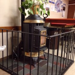 Lyman Laundry - Wood stove keeps you cozy while your laundry is in the wash! Can't complain about that on a chilly winter day.