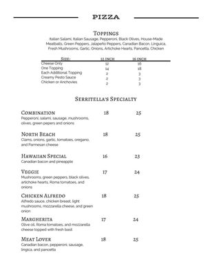 Menu photo 5 Serritella's Ristorante & Pizzeria Carmichael, CA Menu photo 5 Serritella's Ristorante & Pizzeria Carmichael, CA