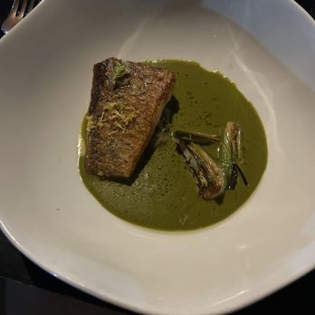 Stubborn Seed - Pan Roasted Barramundi - New American Near Me - Miami Beach, Florida Stubborn Seed - Pan Roasted Barramundi - New American Near Me - Miami Beach, Florida