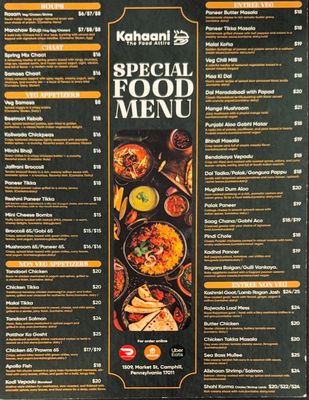Menu photo 1 Kahaani Camp Hill, PA