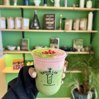 Origin Lab Coffee & Matcha - MATCHA STRAWBERRY NIMBUS - $7.95 - Coffee & Tea Near Me - San Francisco, California Origin Lab Coffee & Matcha - MATCHA STRAWBERRY NIMBUS - $7.95 - Coffee & Tea Near Me - San Francisco, California