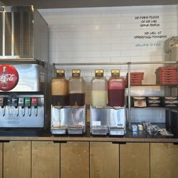 Beverages & utensils area