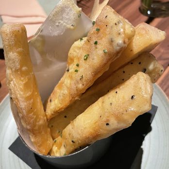 Chayote Barrio Kitchen - Yuca with truffle oil - Latin American Near Me - Winter Park, Florida Chayote Barrio Kitchen - Yuca with truffle oil - Latin American Near Me - Winter Park, Florida