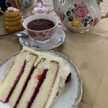 Rustic Root - Almond raspberry cake - Tea Rooms Near Me - Beech Grove, Indiana