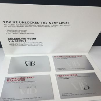 SEPHORA - 10/06/16 spend $350 in one calendar year to attain VIB status - Cosmetics & Beauty Supply Near Me - San Jose, California SEPHORA - 10/06/16 spend $350 in one calendar year to attain VIB status - Cosmetics & Beauty Supply Near Me - San Jose, California