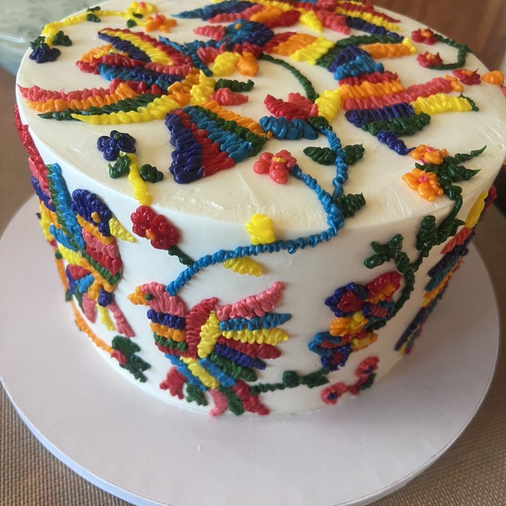 Fleur de Lisa Cakes - Mexican, embroidery cake, passionfruit, mouse filling - Bakeries Near Me Fleur de Lisa Cakes - Mexican, embroidery cake, passionfruit, mouse filling - Bakeries Near Me