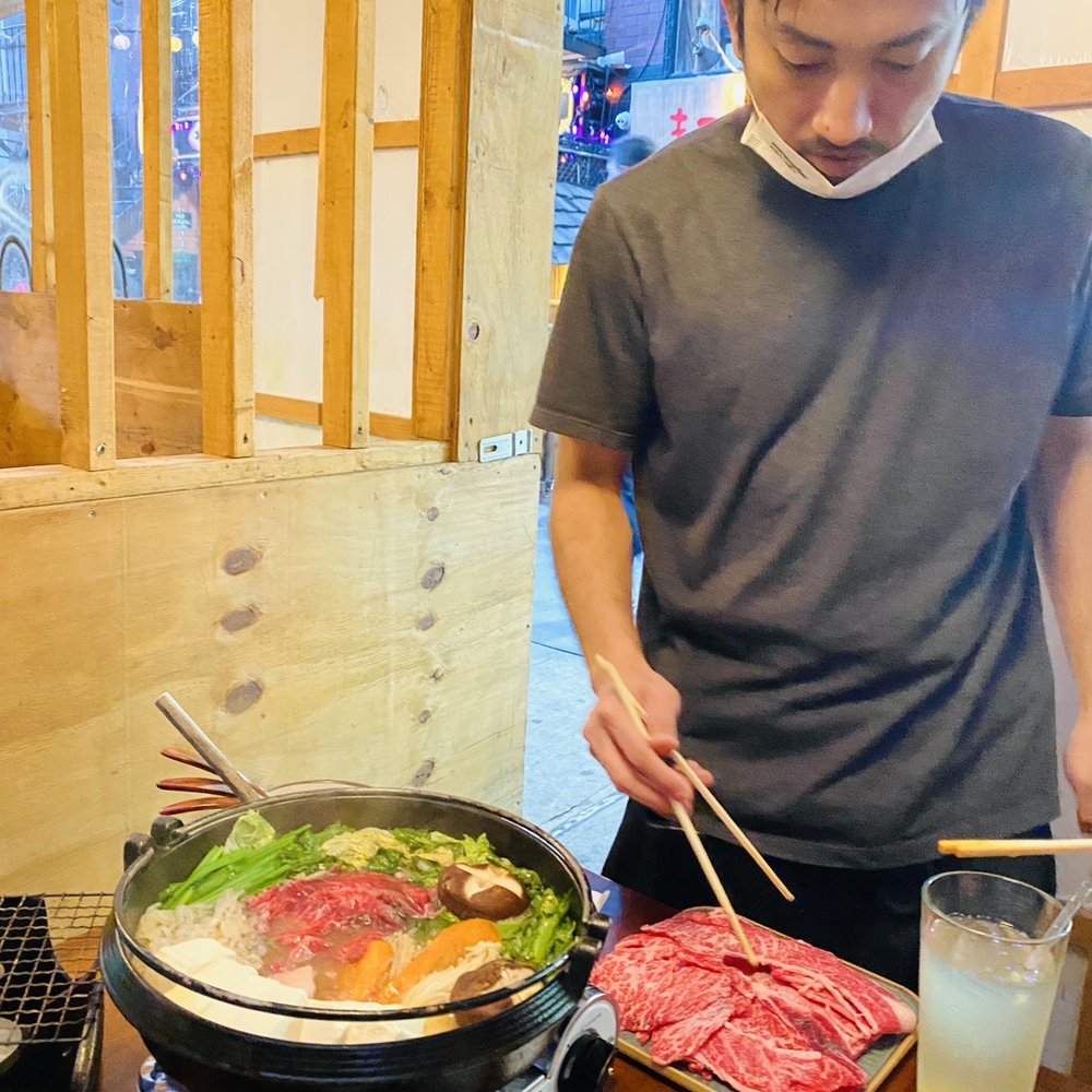 Kimura - Our server Soma taking good care of us - Japanese Near Me - New York, New York Kimura - Our server Soma taking good care of us - Japanese Near Me - New York, New York