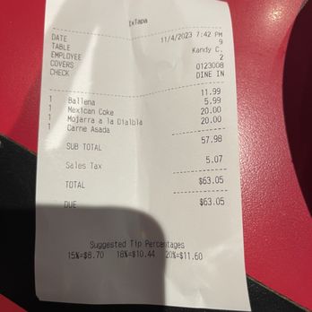 Ixtapa - Total - Seafood Near Me - Riverside, California