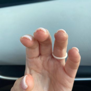Area One Nail Spa - Gross clumps left under nails. - Nail Salons Near Me - Corona, California Area One Nail Spa - Gross clumps left under nails. - Nail Salons Near Me - Corona, California