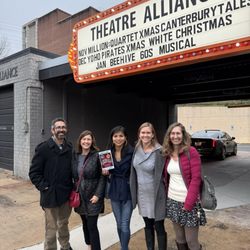 Winston Salem Theatre Alliance - Group pic by the marquee