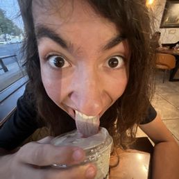 Me enjoying a delicious matcha Me enjoying a delicious matcha