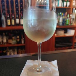 Crisp glass of Pinot Grigio Crisp glass of Pinot Grigio