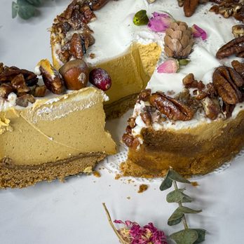 Moonblossom - Pumpkin Spiced Vegan Cheesecake - Crust is soooo good! - Cheese Shops Near Me - Los Angeles, California Moonblossom - Pumpkin Spiced Vegan Cheesecake - Crust is soooo good! - Cheese Shops Near Me - Los Angeles, California