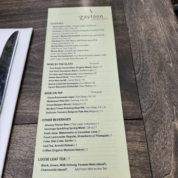 Zaytoon - Lebanese Near Me - Santa Barbara, California