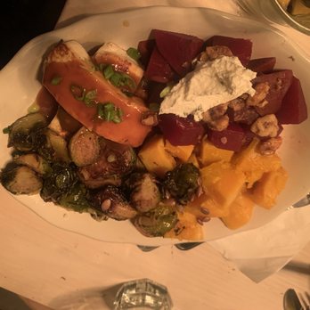 Westville Dumbo - Market Plate - butternut squash, brussel sprouts, tofu, and beets - Comfort Food Near Me - Brooklyn, New York Westville Dumbo - Market Plate - butternut squash, brussel sprouts, tofu, and beets - Comfort Food Near Me - Brooklyn, New York