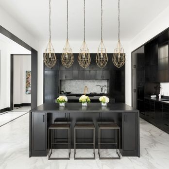 Grand Stone - Cambrian Black Satin Granite Kitchen Countertops - Countertop Installation Near Me - Houston, Texas
