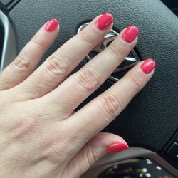 Gel Nails by Nadia. Color - DND Charming Cherry