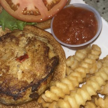 Stinger’s Waterfront - Crab Cake Sandwich - American Near Me - Ridley Park, Pennsylvania Stinger’s Waterfront - Crab Cake Sandwich - American Near Me - Ridley Park, Pennsylvania