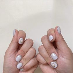 Light purple with design