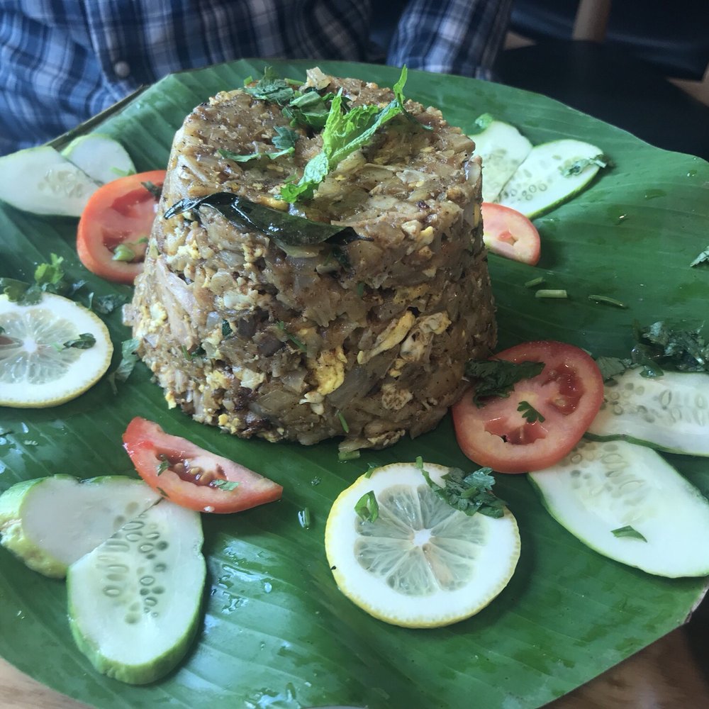 Amma's Kitchen - Chicken egg Kothu parotta served on banana leaf - Indian Near Me - Edison, New Jersey Amma's Kitchen - Chicken egg Kothu parotta served on banana leaf - Indian Near Me - Edison, New Jersey