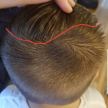 Supercuts - I drew a red line on the fade line. his hair has an uneven zigzag shape fade :/ definitely not what I was expecting from "professionals" - Hair Salons Near Me - MANSFIELD, Massachusetts Supercuts - I drew a red line on the fade line. his hair has an uneven zigzag shape fade :/ definitely not what I was expecting from "professionals" - Hair Salons Near Me - MANSFIELD, Massachusetts