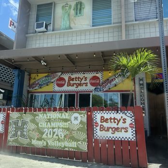 Betty's Burgers Joint - Exterior; parking lot entrance on left - Burgers Near Me - Honolulu, Hawaii Betty's Burgers Joint - Exterior; parking lot entrance on left - Burgers Near Me - Honolulu, Hawaii