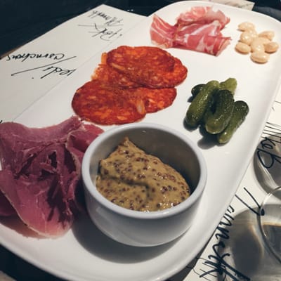 Photo of Salt Tasting Room - Vancouver, BC, CA. A close up of the meat tasting plate