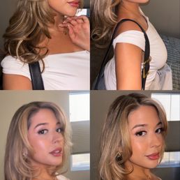 Haircut, layers, highlights, bangs Haircut, layers, highlights, bangs