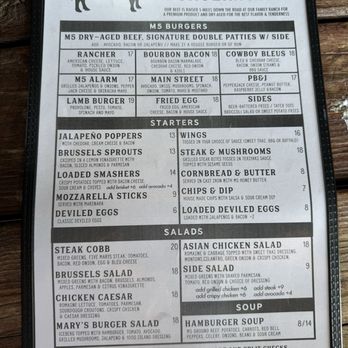 Five Marys Burgerhouse - Food menu - Burgers Near Me - Fort Jones, California