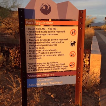 Apache Wash Trailhead - Hiking Near Me - Phoenix, Arizona Apache Wash Trailhead - Hiking Near Me - Phoenix, Arizona