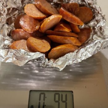 BubbaQue's - Apparently 1lb of sausauge - Barbeque Near Me - Leesville, Louisiana BubbaQue's - Apparently 1lb of sausauge - Barbeque Near Me - Leesville, Louisiana