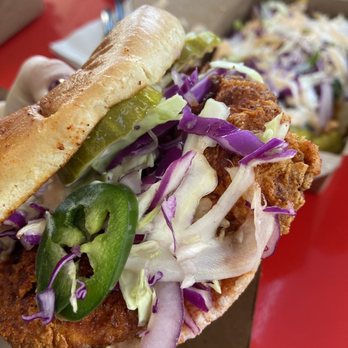 Baba's Hot Chicken - Baba's hot sandwich $12 - Chicken Shop Near Me - Riverside, California Baba's Hot Chicken - Baba's hot sandwich $12 - Chicken Shop Near Me - Riverside, California
