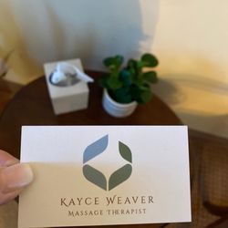 Kayce Weaver, LMT - Business card